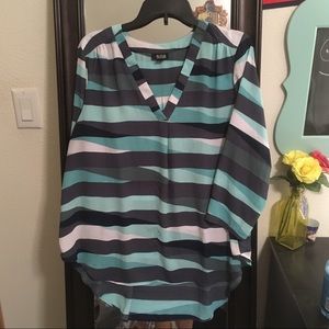 Blue Striped Blouse